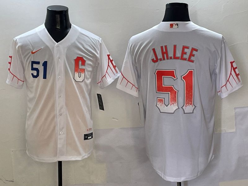 Men San Francisco Giants #51 J.H.Lee White Game Nike 2025 MLB Jersey style 4->san francisco giants->MLB Jersey